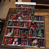 Weihnachtsbuchschule Puzzle 1000 Stücke